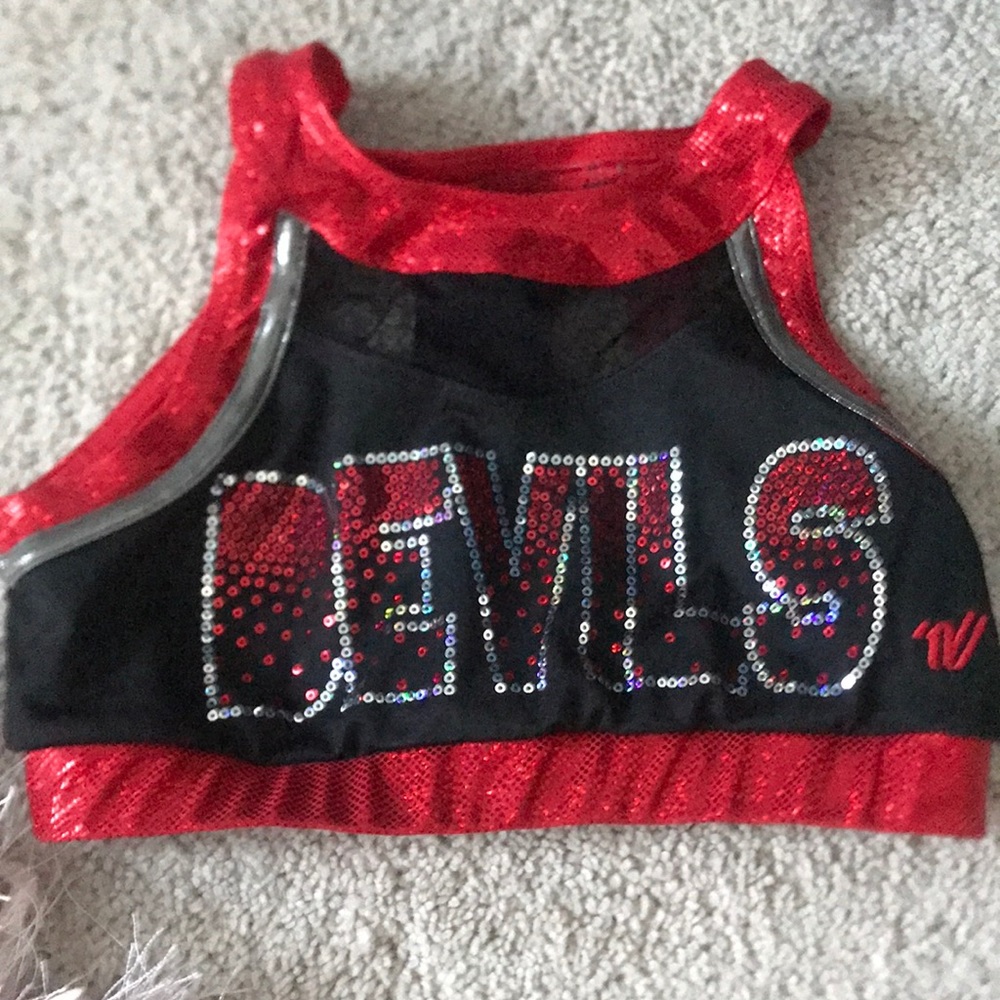 Cheer extreme DEVILS sports bra. Worn once